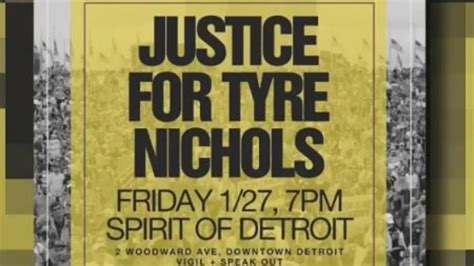 Metro Detroiters Hold Vigil For Tire Nichols As Memphis Police Bodycam Footage Is Released