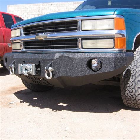Iron Bull Bumpers® Chevy Suburban 1997 Full Width Black Front Winch