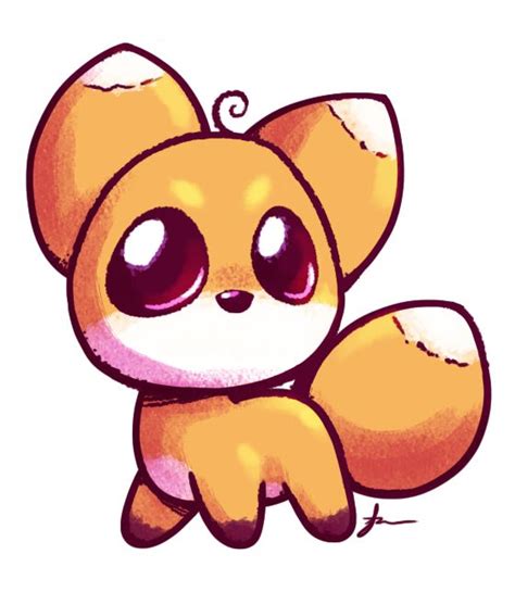 Cute Fox Cute Anime Fox Drawing Desenhos Pinterest