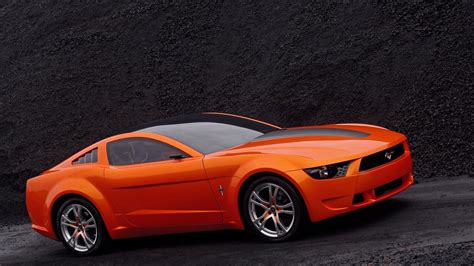 2048x1536 Resolution Orange Ford Mustang Ford Mustang Muscle Cars