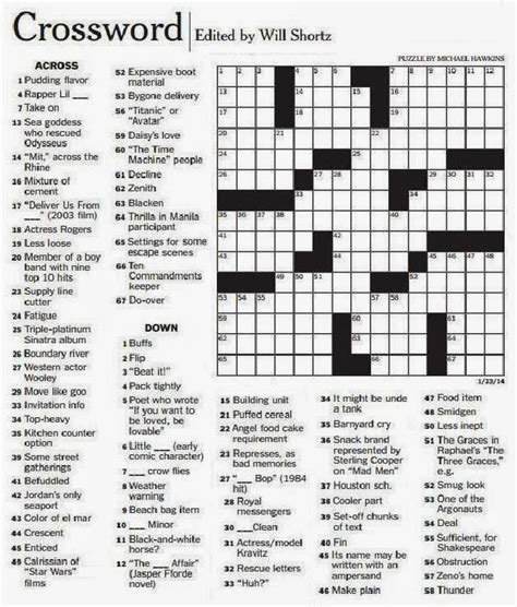 The New York Times Crossword In Gothic