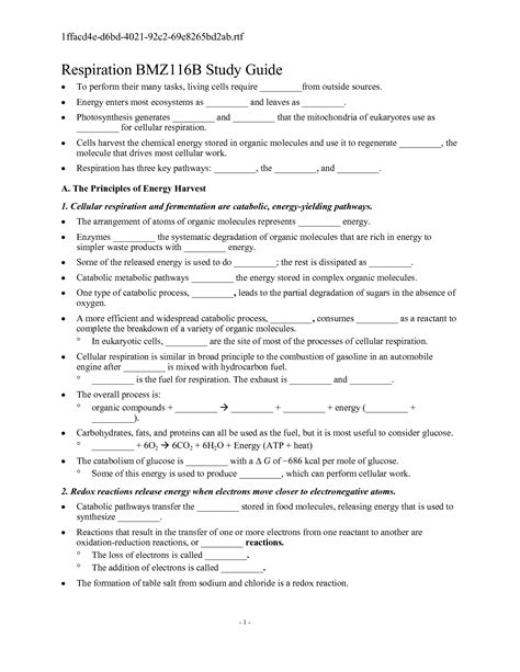 Respiration is of two types, aerobic respiration, and anaerobic respiration. 11 Best Images of Free Biology Worksheets With Answers - POGIL Biology Answer Key Meiosis, Cell ...