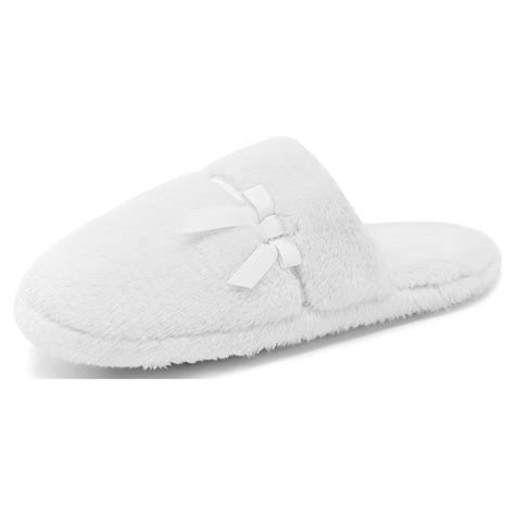 Dream Pairs Faux Fur Soft Slippers For Women Slip On House Indoor