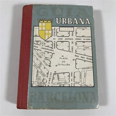 Vintage 1966 Guia Urbana Barcelona Spain City Travel Guidebook 6x4