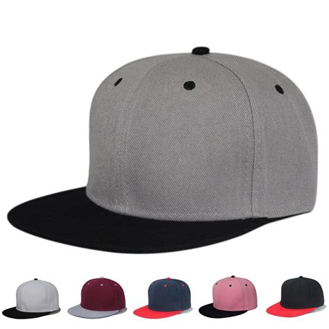 Custom Made Snapback Hats Flip Brim Blank Plain Rope Snapback Hat