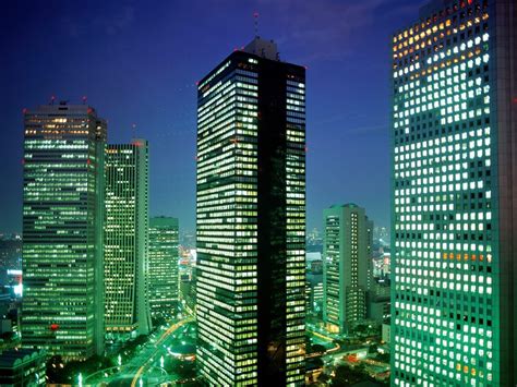 Wallpaper Tokyo Japan Skyscrapers Top View Night 1600x1200