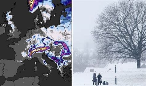 Snow Forecast Map Shows Europe Engulfed By Over One Metre Of Snow In