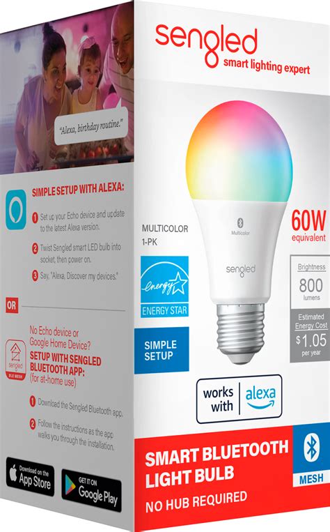 Sengled Smart A19 Led 60w Bulb Bluetooth Mesh Works With Amazon Alexa