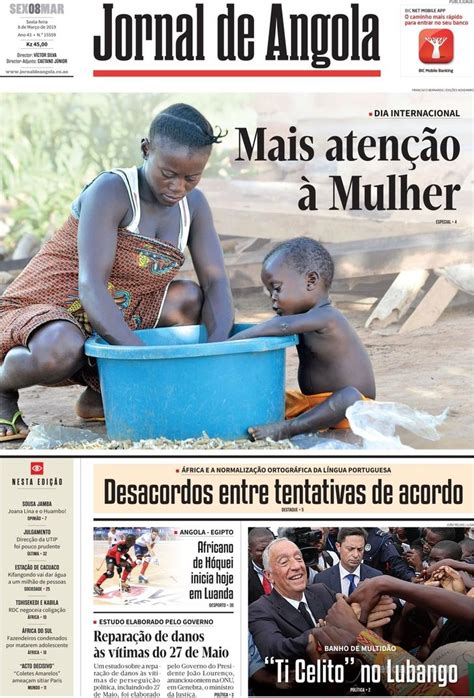 Jornal De Angola Quinta De Mar O De