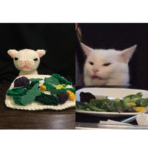Ravelry Smudge The Cat Aka Table Cat Salad Cat Meme Pattern By