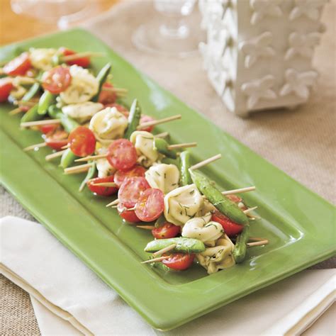 With the shrimp and its mexican. Mustard-Dill Tortellini Salad Skewers Recipe | MyRecipes