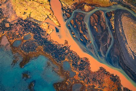 Stunning Abstract Aerial Landscape Photos Of Iceland