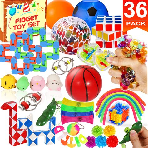 Buy Max Fun Sensory Fidget Toys Pack Bulk 36 Pack Stress Balls Anxiety