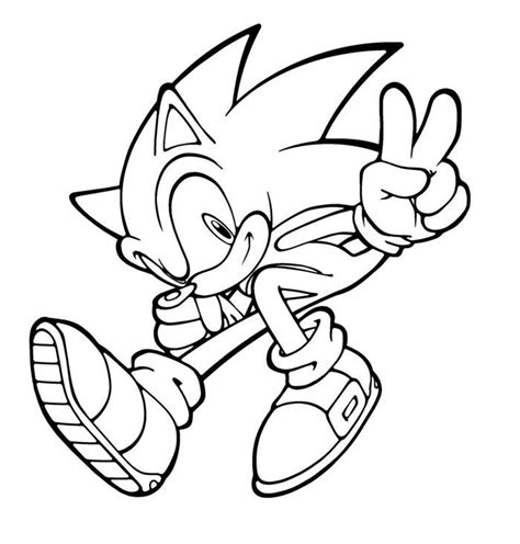 Dibujos De Sonic Hedgehog Colors Free Coloring Pages Cartoon