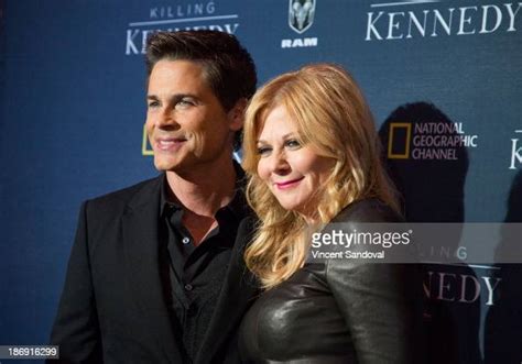 actor rob lowe and sheryl berkoff attend the national geographic news photo getty images