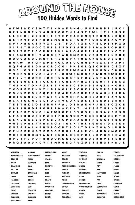 Hardest Word Search In The World Printable