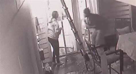 Terrifying Moment Intruder Grabs Girl 11 And Pushes Her Into Home