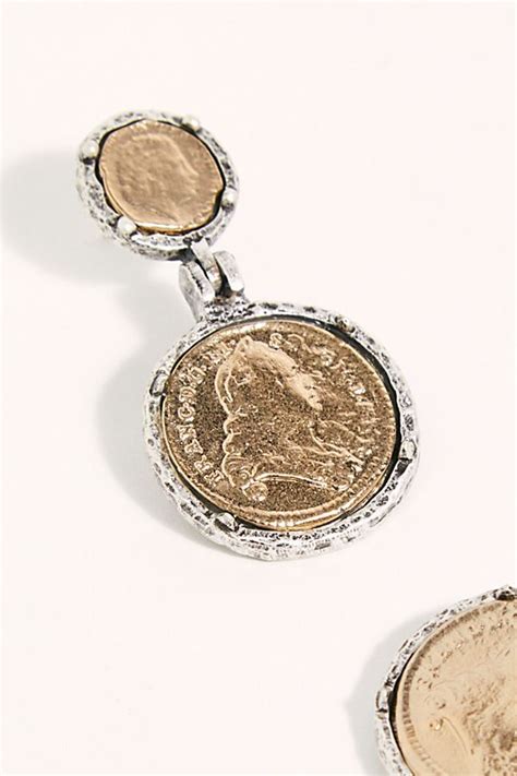 Roman Coin Earrings Coin Earrings Pretty Earrings Silver Jewelry