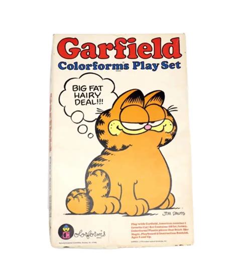 Vintage Garfield Big Fat Colorforms Play Set ~ 1978 2365 ~ Lot B 11