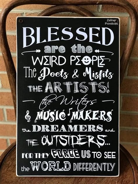 Blessed Are The Artists Wood Sign Print Adhered To Wood Or Etsy