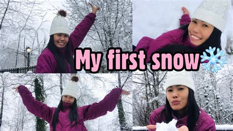 My First Snow Experienced ️🇺🇸 Youtube
