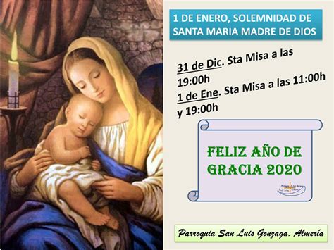 De Enero Solemnidad De Santa Maria Madre De Dios