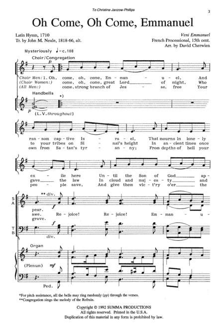 Oh Come Oh Come Emmanuel By Digital Sheet Music For Octavo