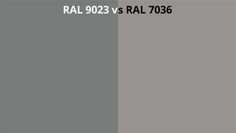 RAL 9023 Vs 7036 RAL Colour Chart UK