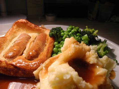 The resulting concoction exhibits a synergy of savouriesness and is, when done befittingly, something of a chef d'ouevre of the culinary arts. Toad in the Hole (Classic) Mash and peas? | English food ...