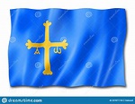 Asturias Province Flag, Spain Stock Illustration - Illustration of sign ...