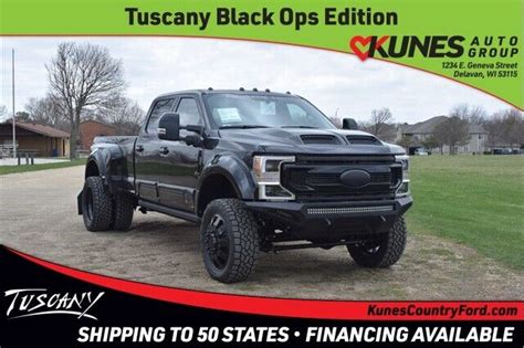 2021 Ford F 450sd Black Ops Edition Black 4d Crew Cab Shipping Available