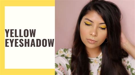 Easy Yellow Eyeshadow Tutorial Youtube
