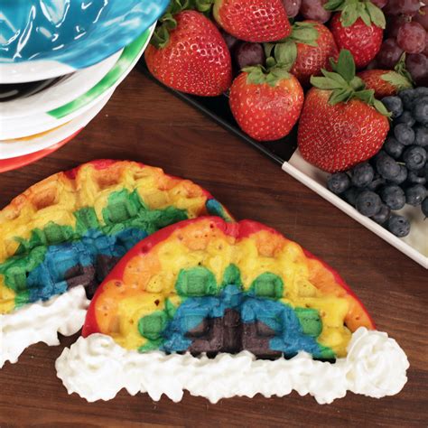 Rainbow Waffles Popsugar Food