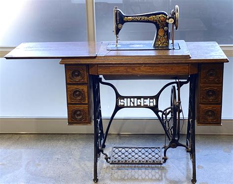 Sold Price Ca 1910 Singer Model 66 Sewing Machine Table Invalid Date Mst