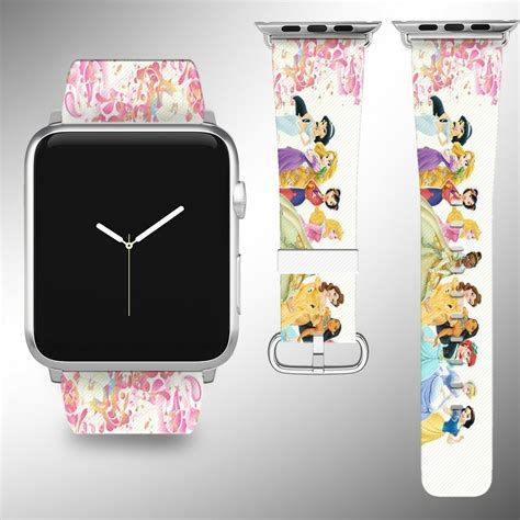 Most apple watch owners already know that you can bounce between different watch faces by flicking your finger across its screen. Disney Princess Apple Watch Band 38 40 42 44 mm Fabric Leather Strap 02 - Watch Bands