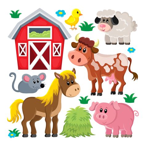 Domestic Pig Livestock Sheep Farm Clip Art Vector Farm Animals Png