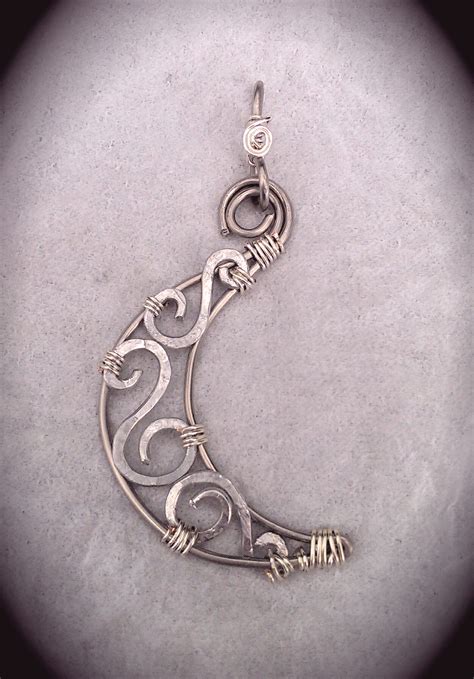 Stainless Steel Crescent Moon Necklace Pendant