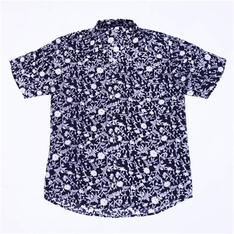 heyho short shirt ss black flower full print shopee indonesia