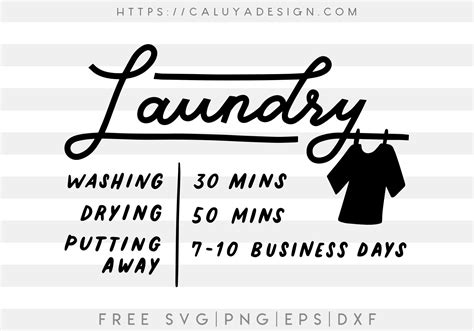 Free Laundry Sign Svg Png Eps And Dxf By Caluya Design