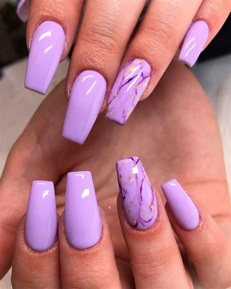 Nails Wonderfully Beautiful Examples In 2020 Light Purple Nails