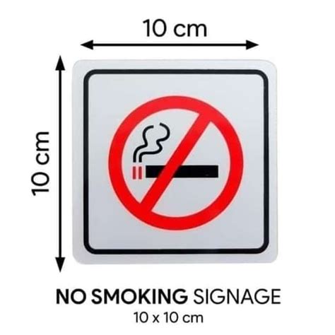 Jual SIGN LABEL NO SMOKING DILARANG MEROKOK X CM Di Seller Sentral Safety Makmur Glodok