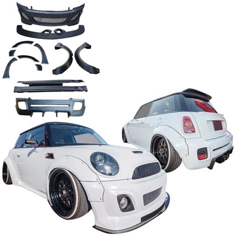 Fender Flares Extra Wider Body Kit Wheel Arches For Mini Cooper R50r53