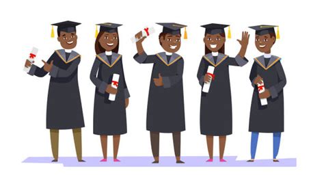 African American College Graduate Illustrations Royalty Free Vector