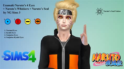 My Sims 4 Blog Uzumaki Narutos 4 Eyes Narutos Whiskers Narutos