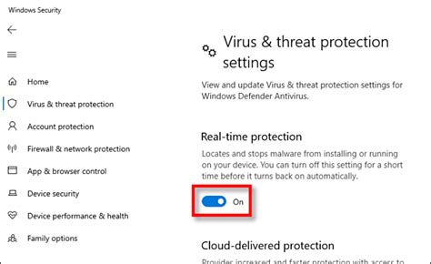 How To Turn Off Real Time Protection In Microsoft Defender On Windows 10