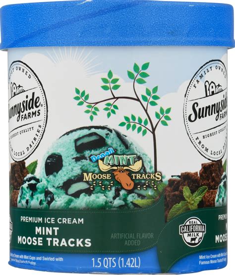 Sunnyside Farms Ice Cream Premium Mint Moose Tracks Planogram Left