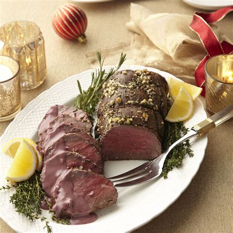 Ingredients for christmas dinner beef tenderloin roast. Rosemary Garlic-Rubbed Beef Tenderloin with Red Wine ...