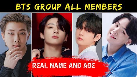 BTS Group All Members Real Name And Age In 2022 YouTube