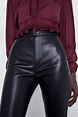 Buttoned faux leather leggings în 2020 | Pantaloni de piele, Outfit și ...