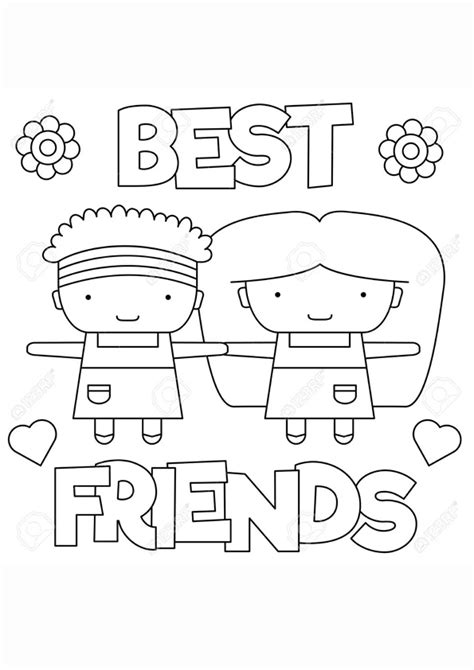 Coloring Pages Free Best Friend Coloring Pages For Kids